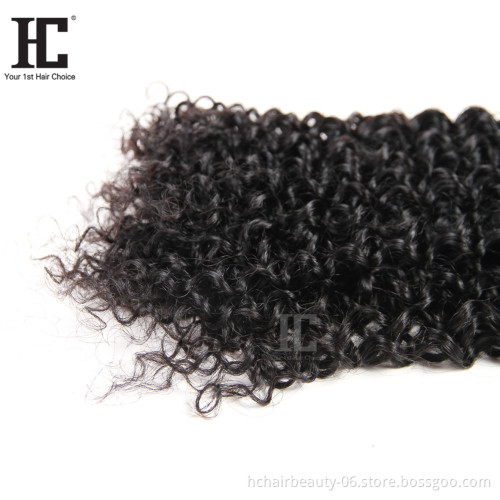 China Suppliers Best Selling Products Natural Color Brazilian Hairs Kinky Curly Human Hair Weave 3 Bundles With Closure